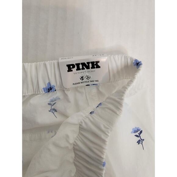 Victoria's Secret PINK Pants Women's XS Parachute Cargo White Floral Retro - Picture 8 of 11
